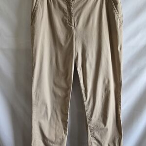 Dana Buchman Women's Cropped Tan Ankle Pants